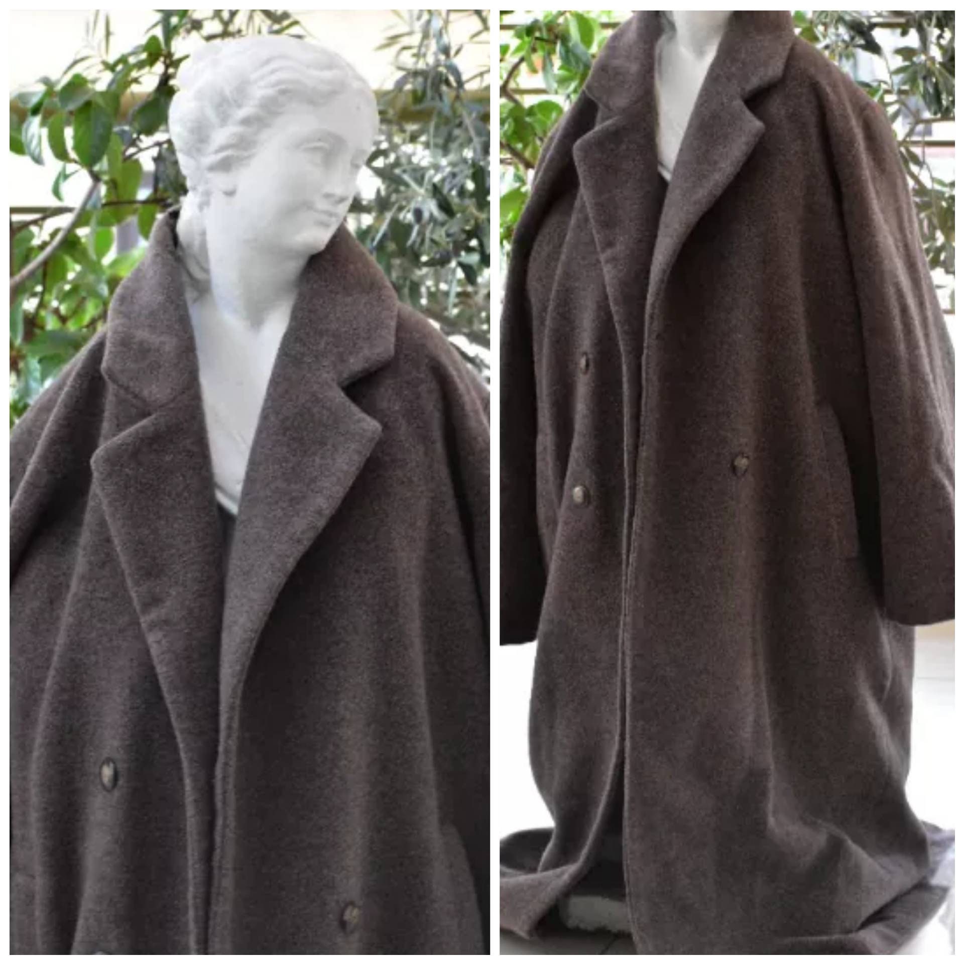 HELLA Minimalist Vintage Wool Women Coat. Woman Relaxed Winter - Etsy