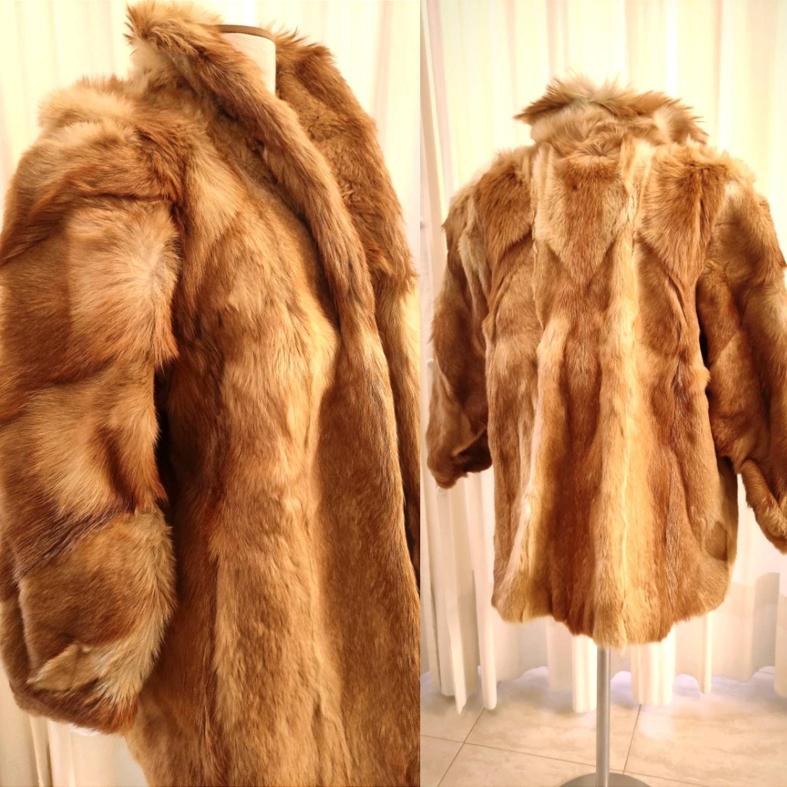 abrigo de piel de zorro