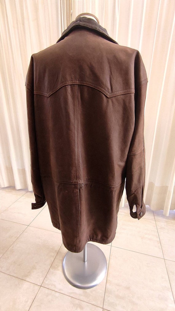 Peter Hahn | 90's Oversized Leather Jacket. Men T… - image 9