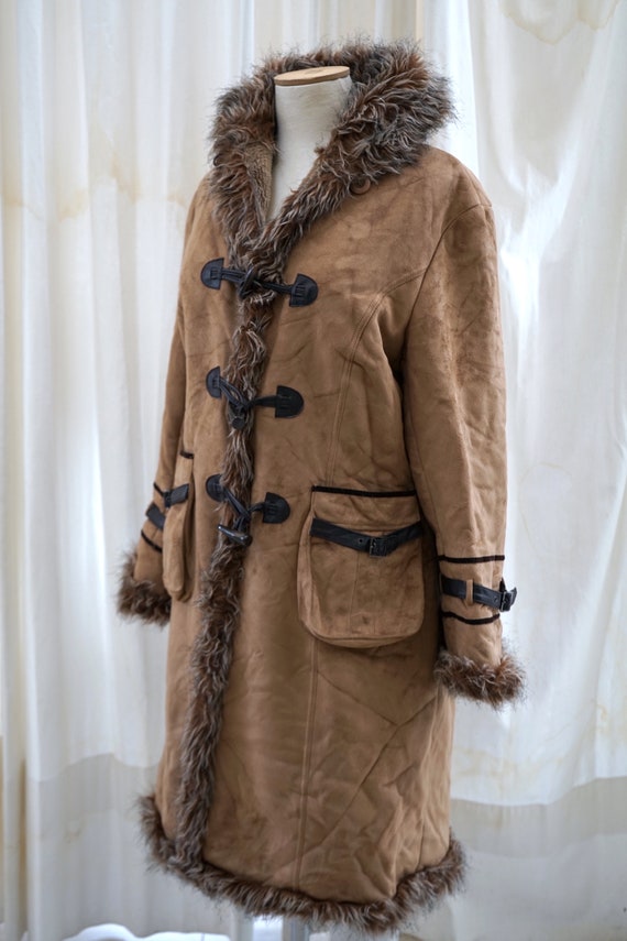Vintage long penny lane coat. Women afghan coat. … - image 5