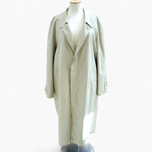 Westbury Light Khaki Trench, Raglan long coat women, vintage men trench coat, men trench jacket long spring coat y2k minimalist coat gift XL
