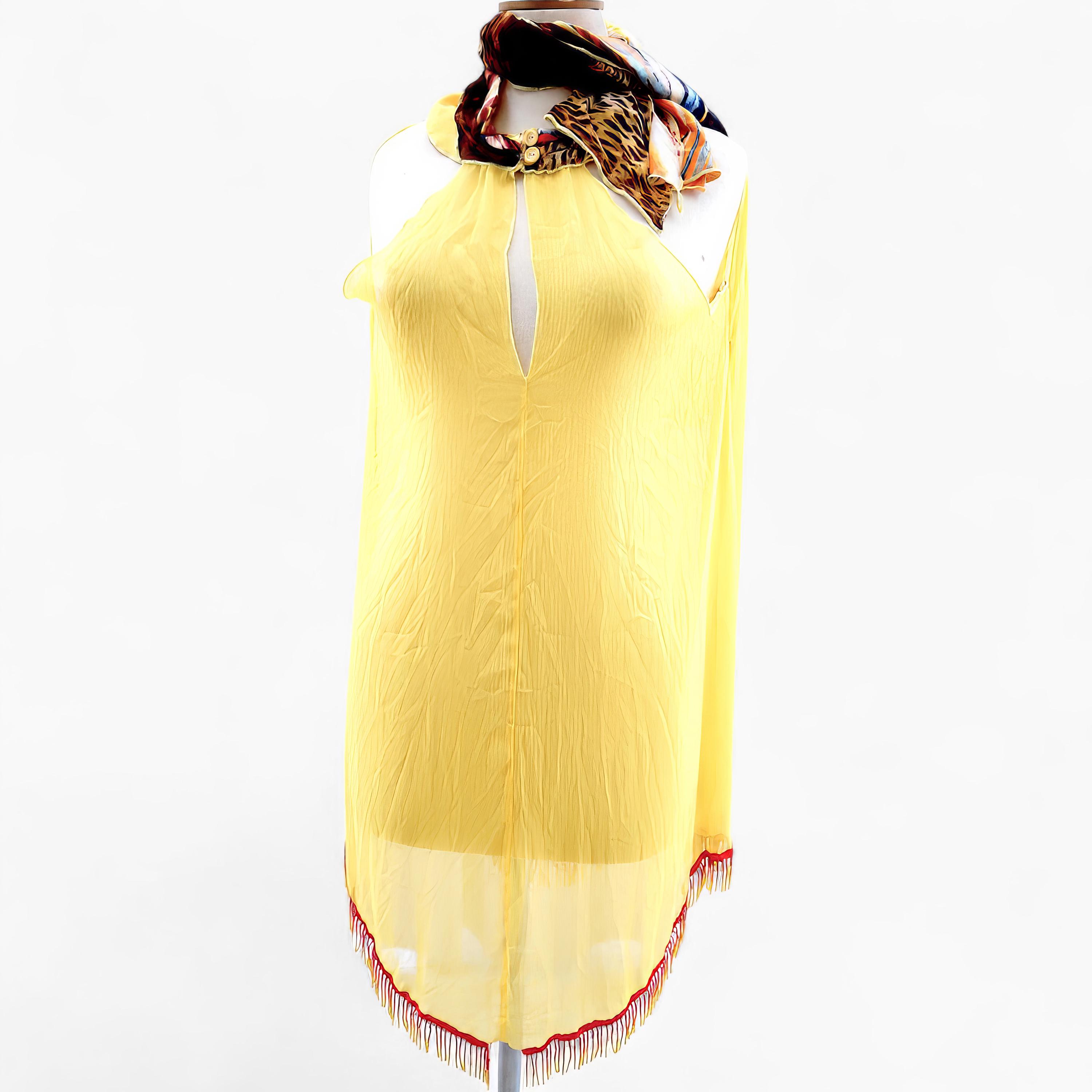 yellow fringe dress Kilentar Ito Knit Mini L / White This total showstopper is a very limited edition and is our ultimate in drop ASOS DESIGN beaded fringe mini