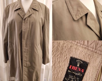 Women Beige Raincoat, women vintage coat long mac coat,90's classic trench coat, outerwear minimalist vintage overcoat preppy women trench