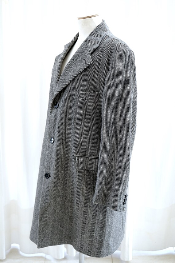 HOUGHFOOT PATTERNED WOOL CASHMERE COAT