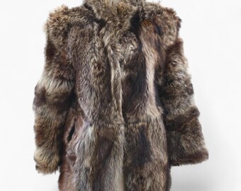Fox Fur Coat, Vintage Real Fur Overcoat, Fox Fur Jacket, Luxury