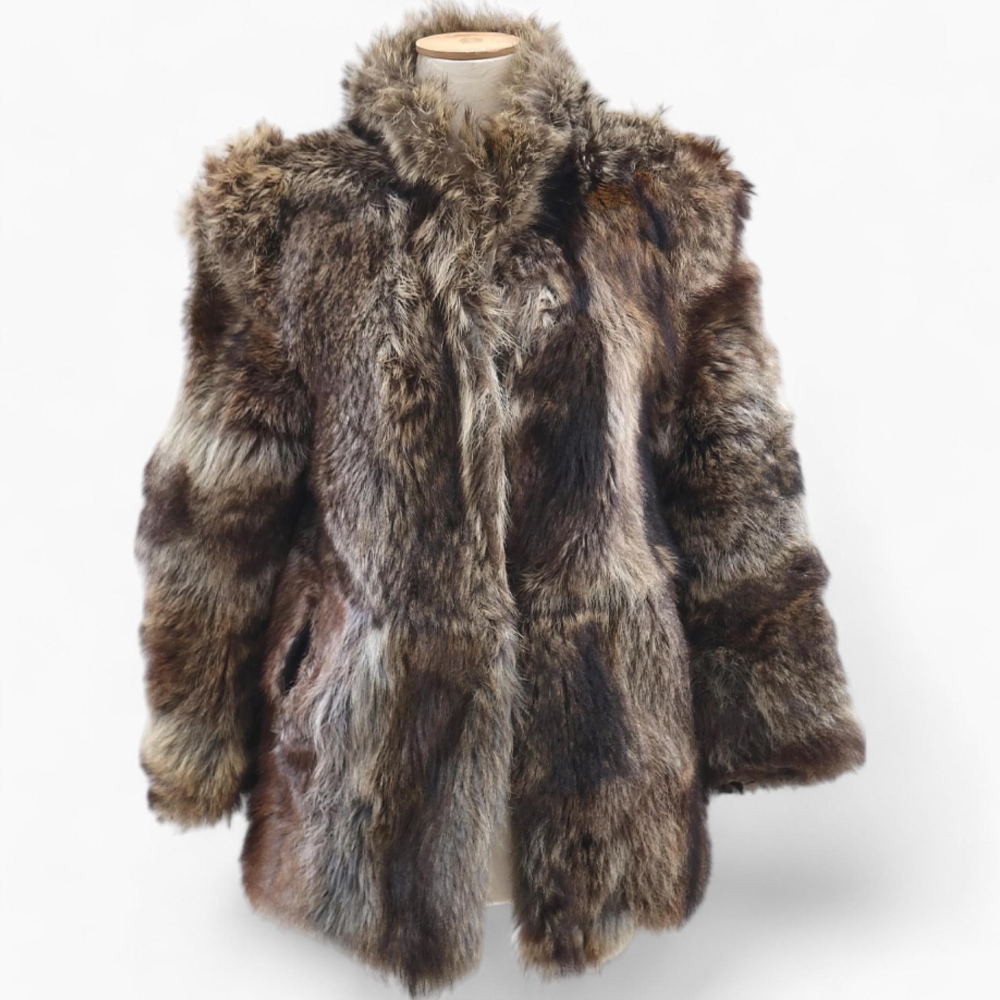Fox Fur Coat, Vintage Real Fur Overcoat, Fox Fur Jacket, Luxury