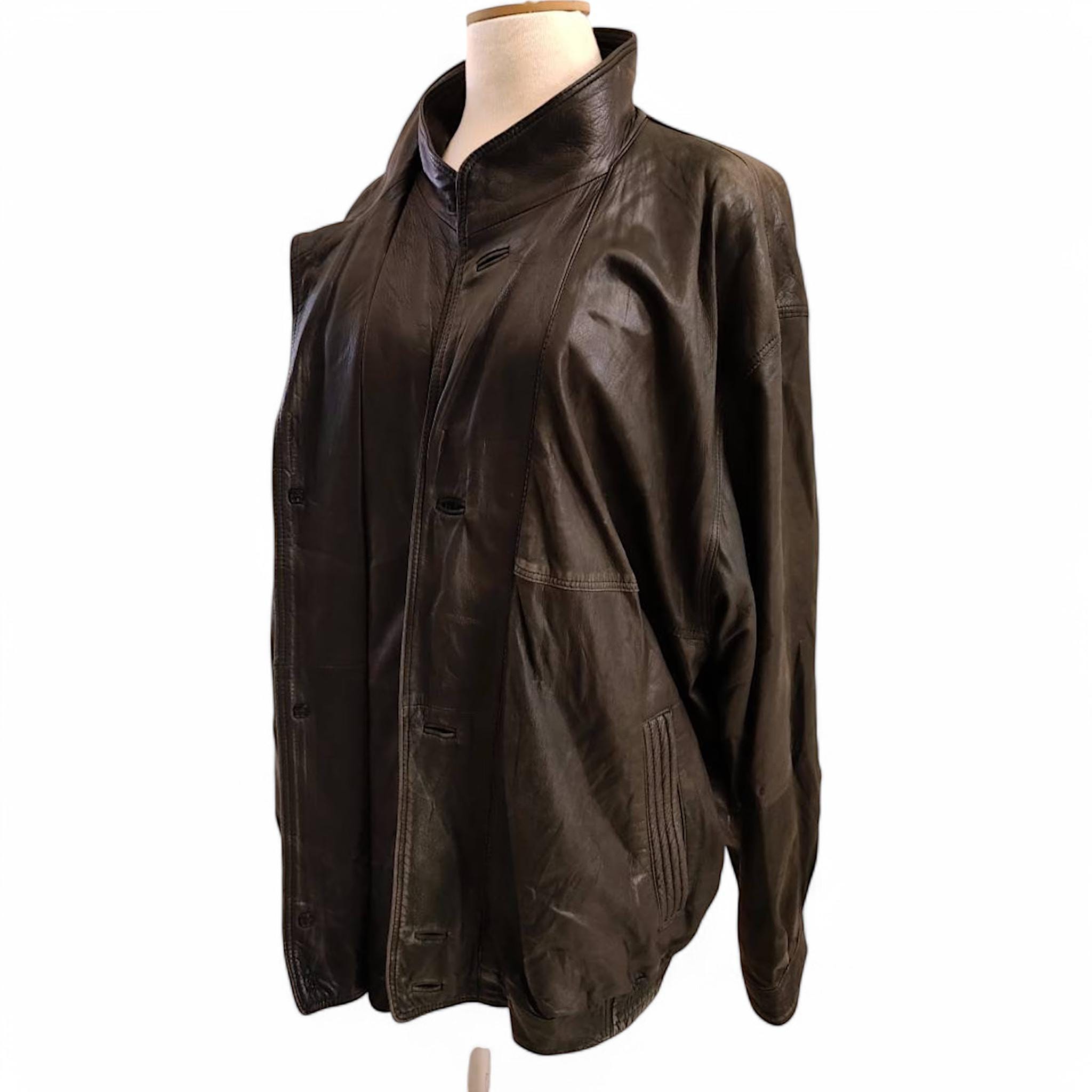 PIERRE CARDIN, Vintage 100% Real Lamb NAPPA Leather Jacket for Men