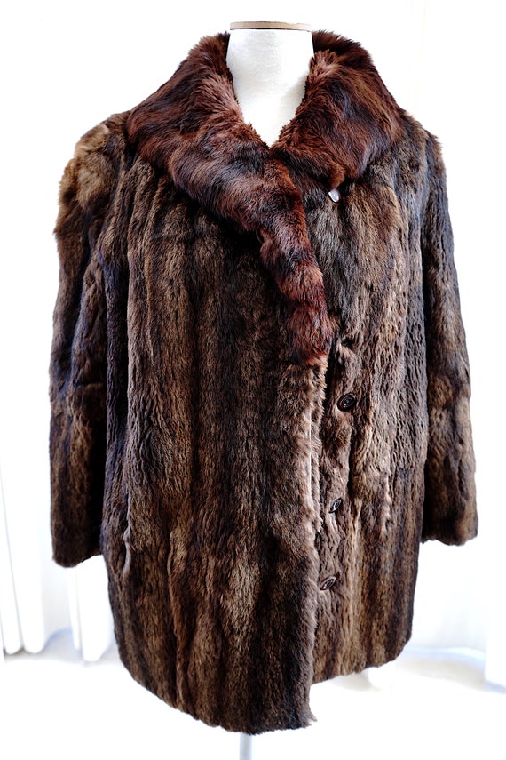 Real Fur Waist Length Jacket / Boho Fur Jacket |R… - image 2