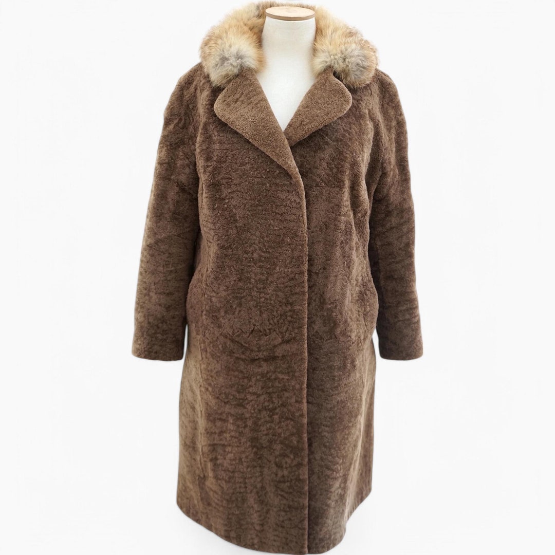 今季完売 46,200-jself Curly Fur Coat brown 今季完売 46,200-jself
