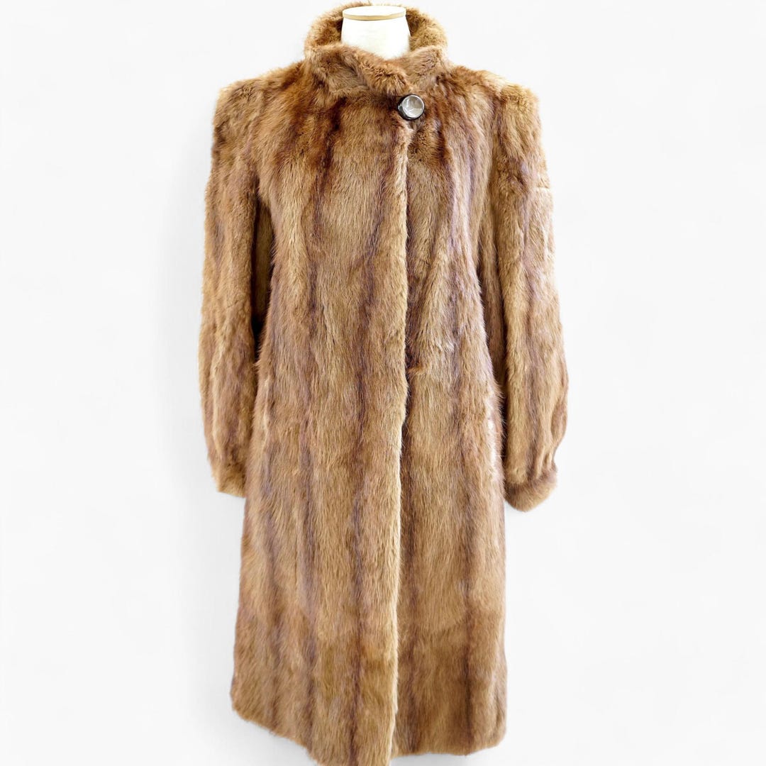 SLOBE IENA Mink Fake fur Coat ベージュ Cashmere wool jacket with mink fur collar - beige - Yves