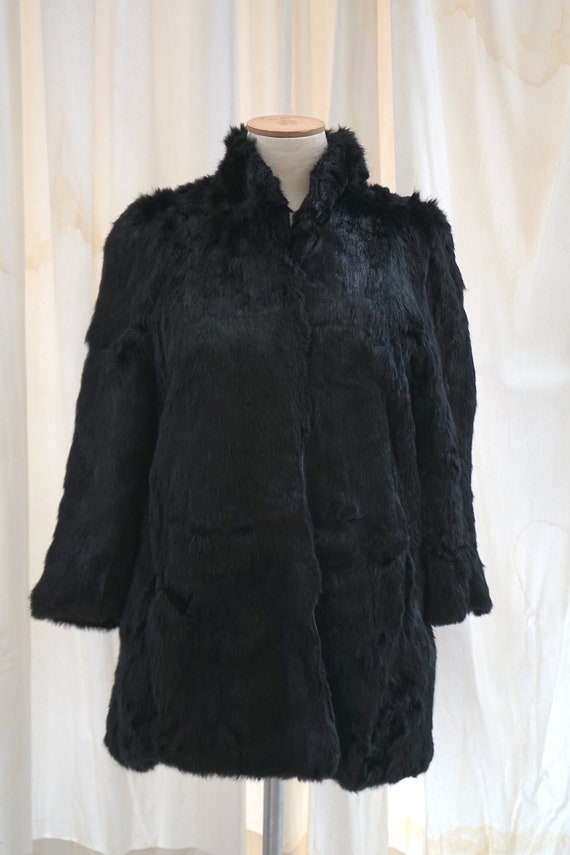 Real Fur Coat Black Jacket Winter Season Autumn F… - image 2