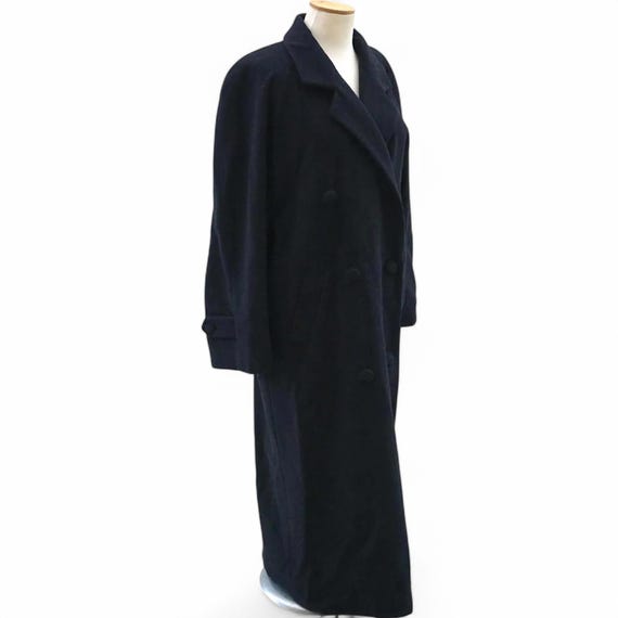 Gray Maxi Wool Trench Coat, Vintage Women's Long Coat, Warm Lined