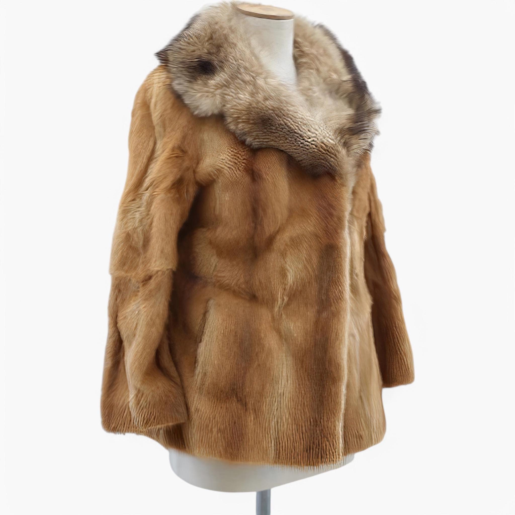 80s vintage フォックス ジャケット ファーコート リアルファー ファーコート フォックス 本物