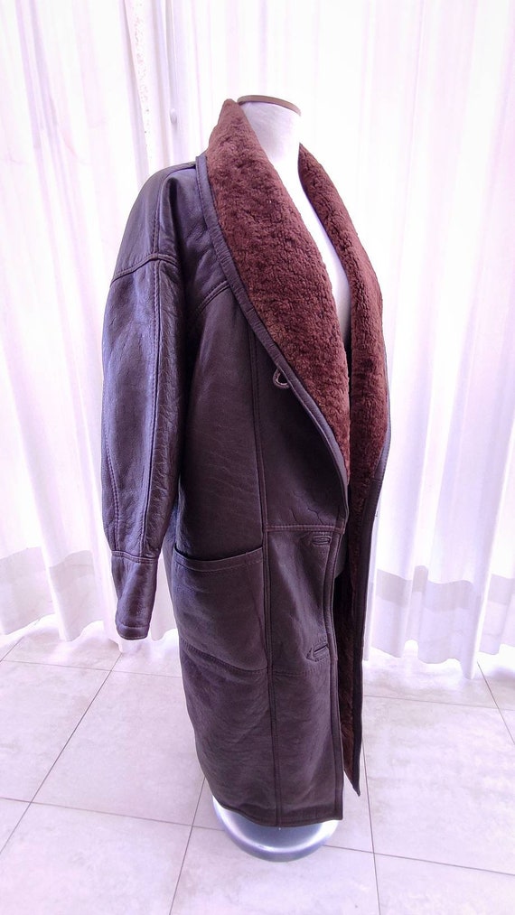 Penny Lane Coat vintage 70's women shearling shee… - image 4