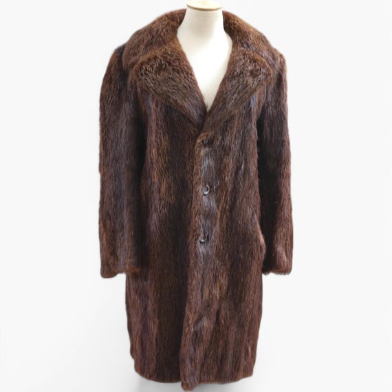 Long Hair Beaver Fur Coat| Vintage & Authentic| Teddy