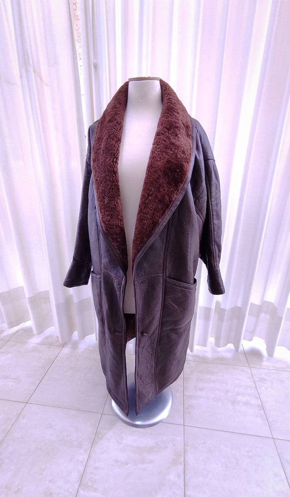 Penny Lane Coat vintage 70's women shearling shee… - image 5