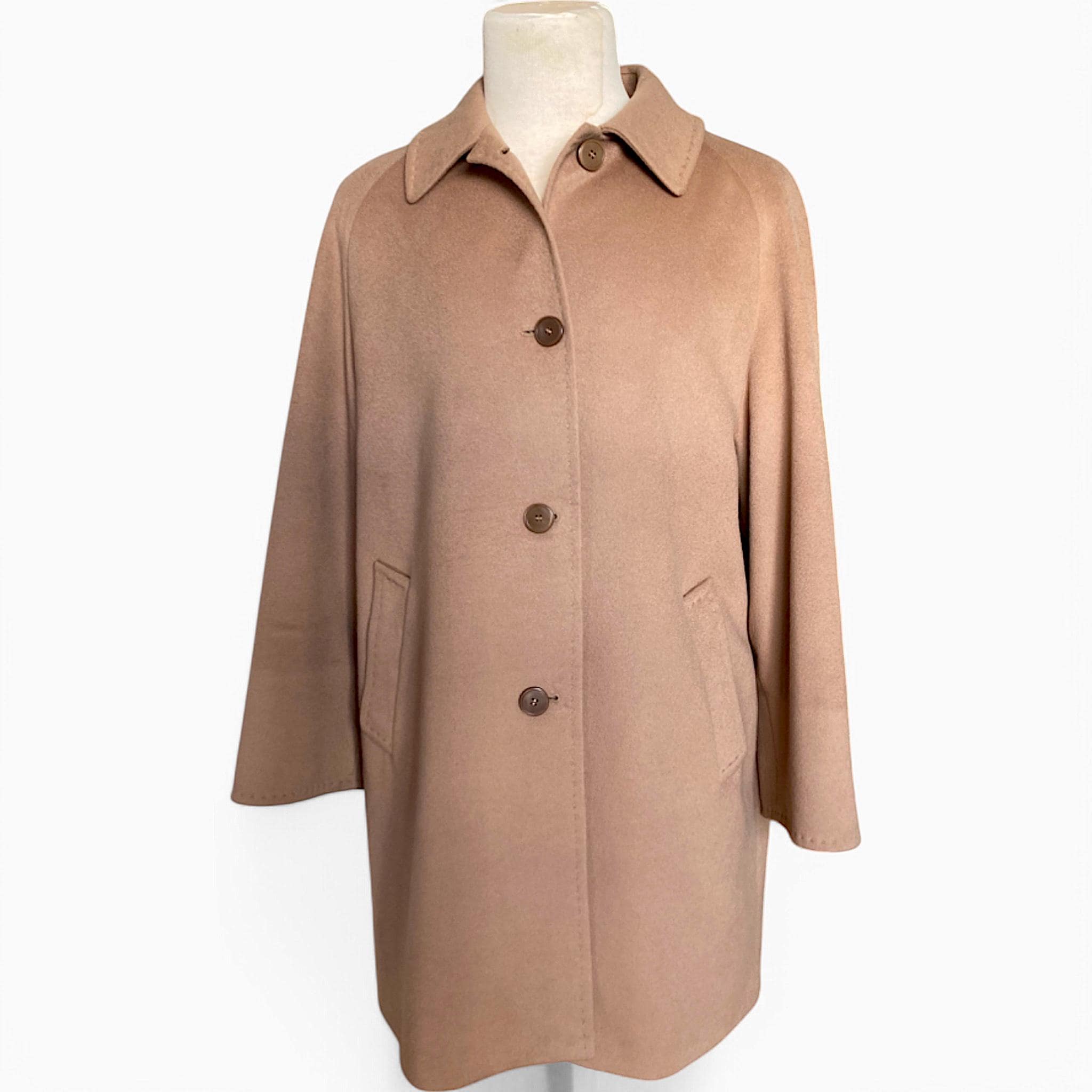 ジャケット・アウター 1990s Pure Cashmere Camel Balmacaan Coat Camel Wool Kenton Jacket Harmony – Scabal