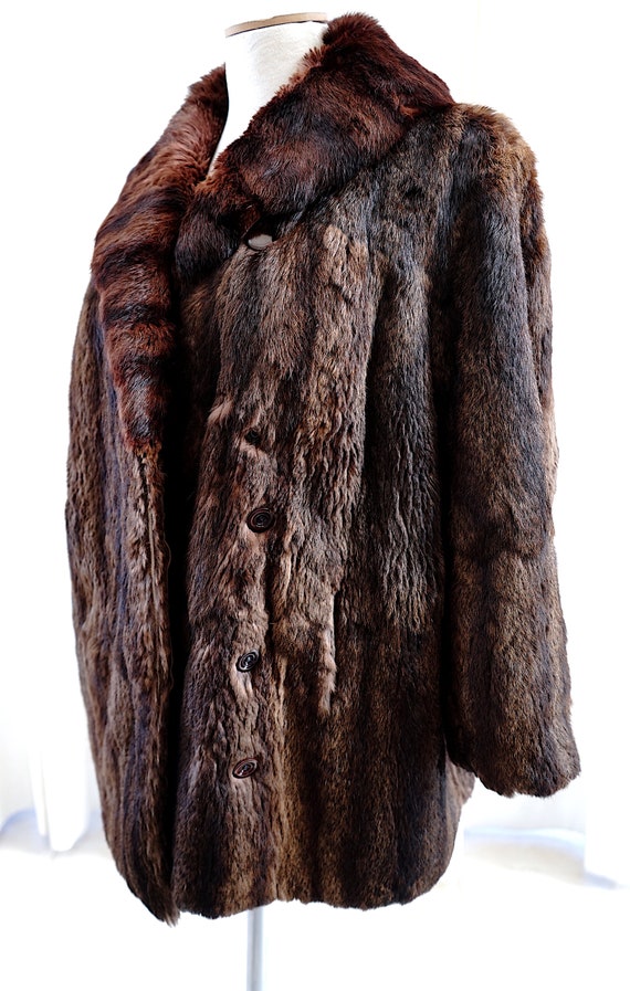 Real Fur Waist Length Jacket / Boho Fur Jacket |R… - image 5
