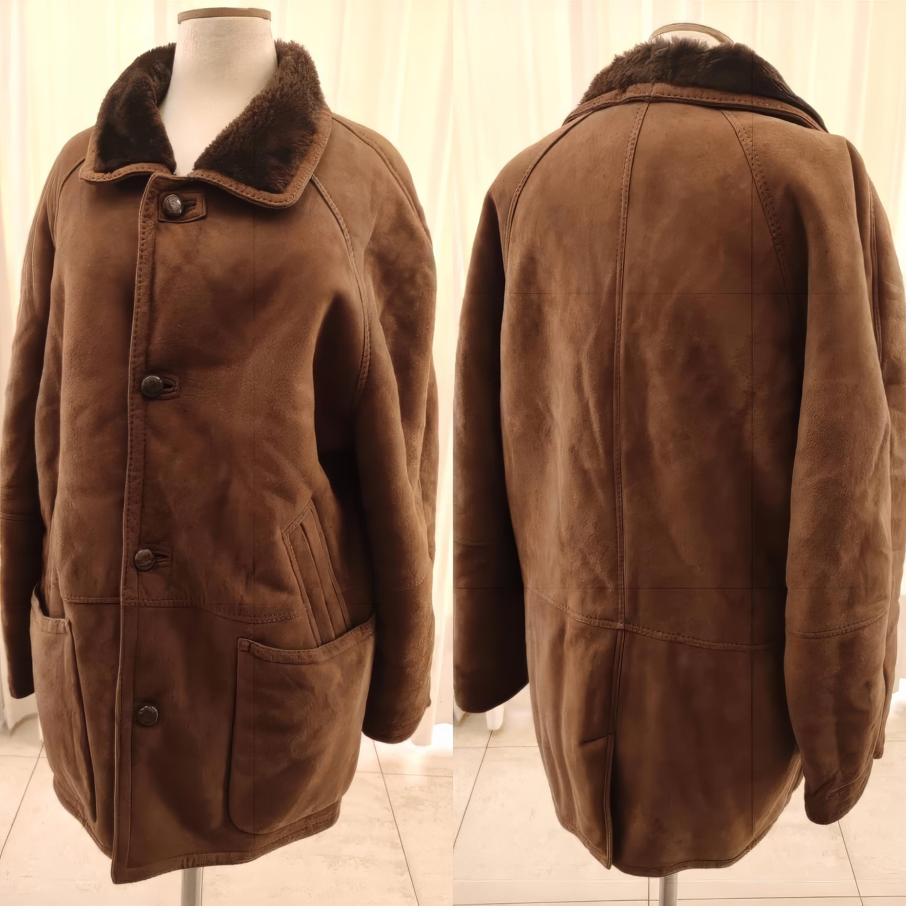 vintage sheepskin leather Jacket ムートン MOUTON COLLAR SHEEP LEATHER ZIP JACKET | ssstein(シュタイン