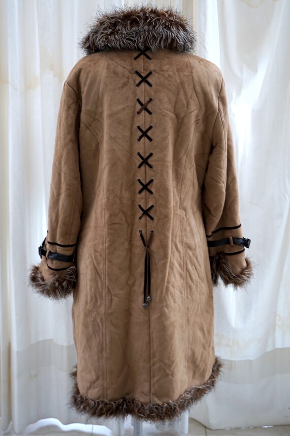 Vintage long penny lane coat. Women afghan coat. … - image 7