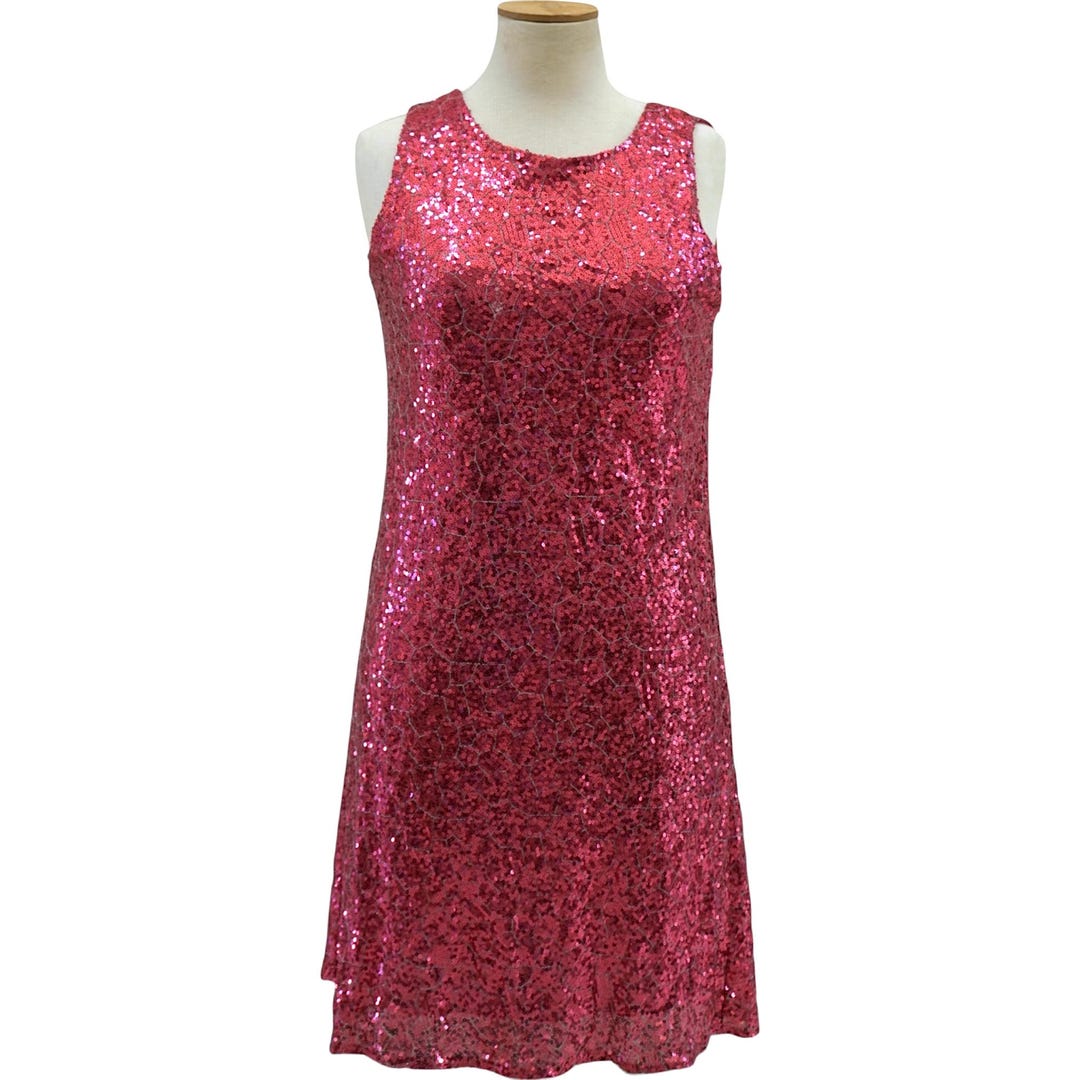 fuchsia pink sequin dress Jovani 44440 Size 14 Fuchsia Beaded Sequin Prom Dress Backless Formal