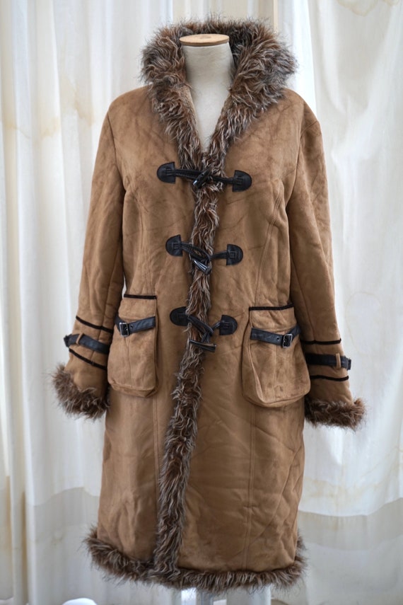 Vintage long penny lane coat. Women afghan coat. … - image 2
