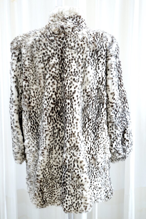 Genuine Black and white Fur coat. Real fur coat. … - image 6
