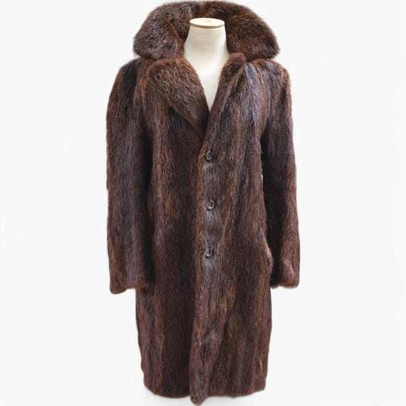 Long Hair Beaver Fur Coat| Vintage & Authentic| Teddy