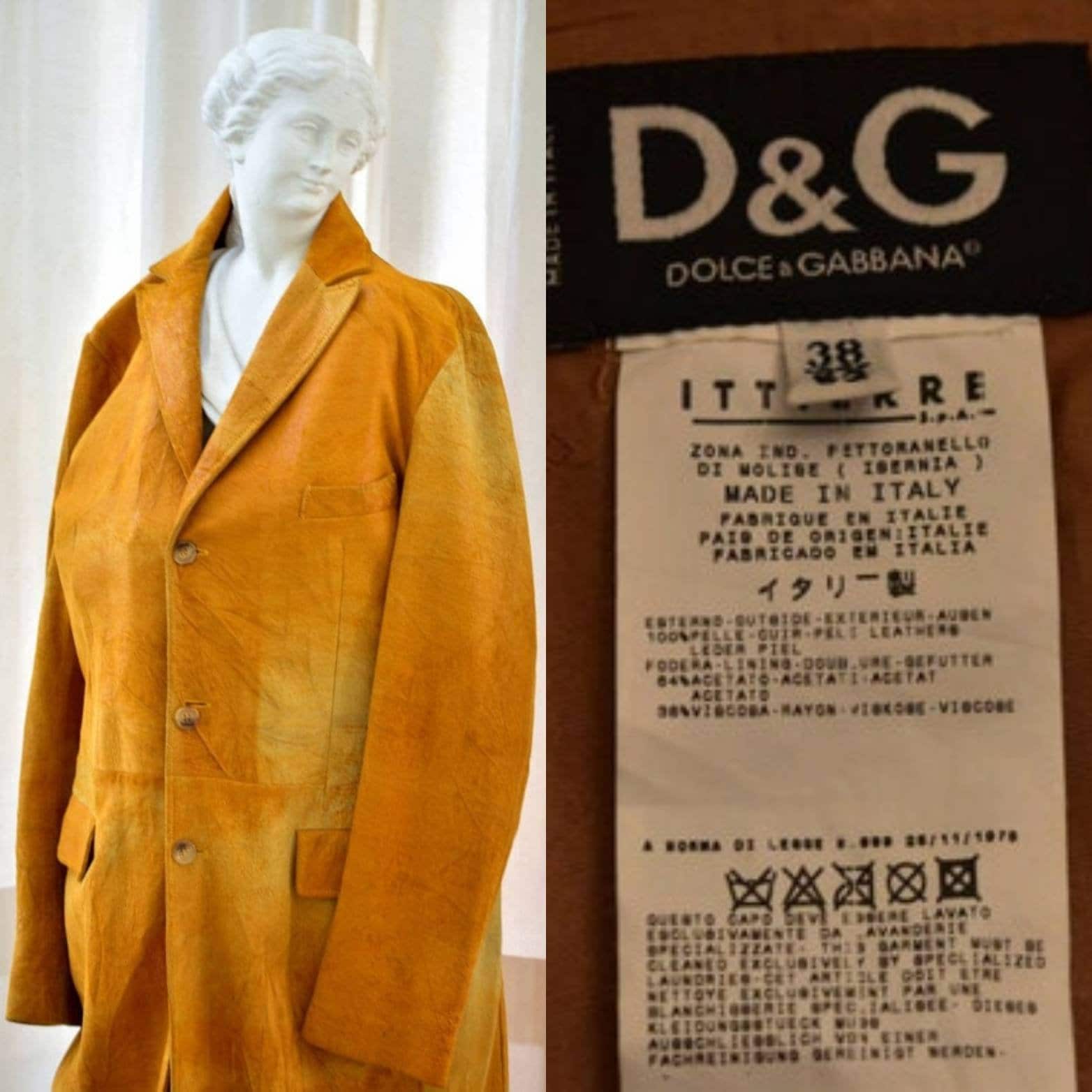 DOLCE & GABBANA (1980's)- Vintage and Extremely Rare 100 DOLCE & GABBANA (1980's)- Vintage and Extremely Rare 100
