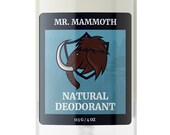 Mr. Mammoth Natural Deodorant for Men - Stick - Aluminium Free Deodorant - Paraben-free, Cruelty-Free Vegan Deodorant