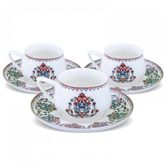 Turkish Coffee Cup Set Local Traditional And One Out Of Eight Etsy