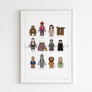 Ritorno a Oz figura giocattolo ispirata opera d'arte illustrata/arte/poster