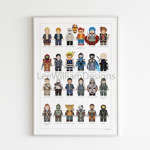 Popular gaming character toy figure inspired illustrated artwork | Art | Poster