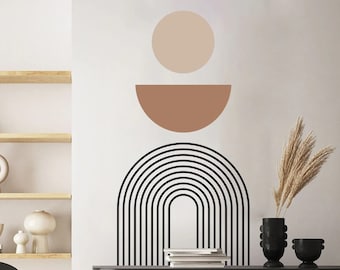 Abstract Shapes Lines Pattern Wall Sticker Decal