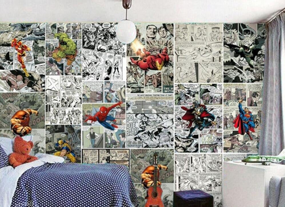 Comic Wallpaper - Etsy Comic Wallpaper - Etsy