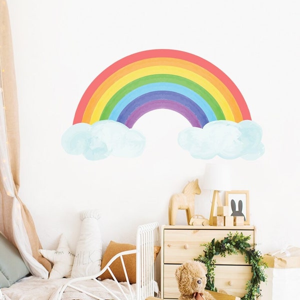 Rainbow Wall Sticker Etsy