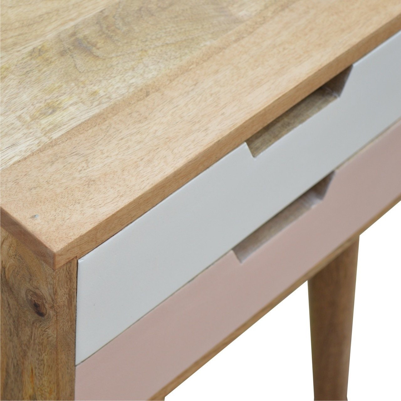 Blush Pink and White Bedside Table Etsy