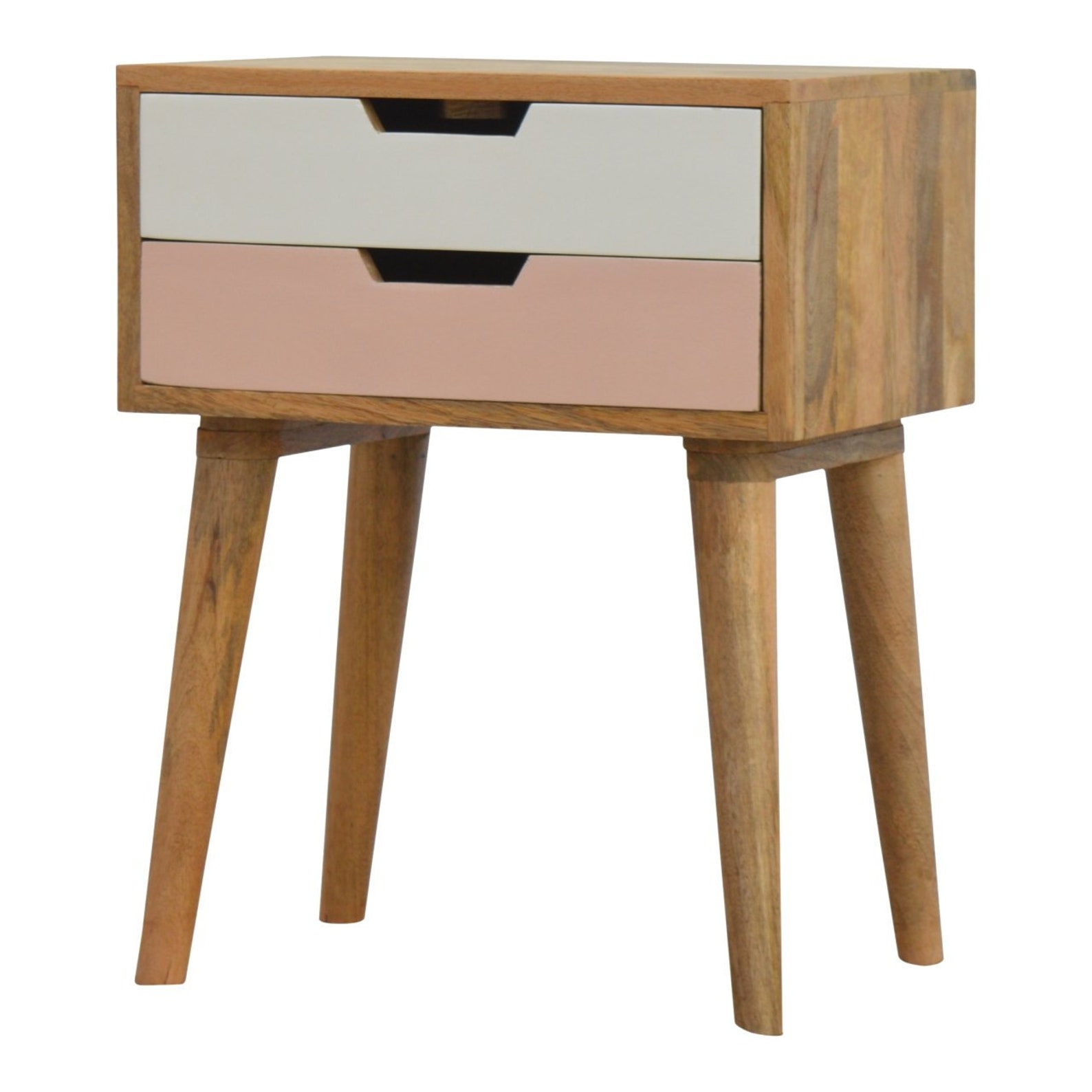 Blush Pink and White Bedside Table Etsy