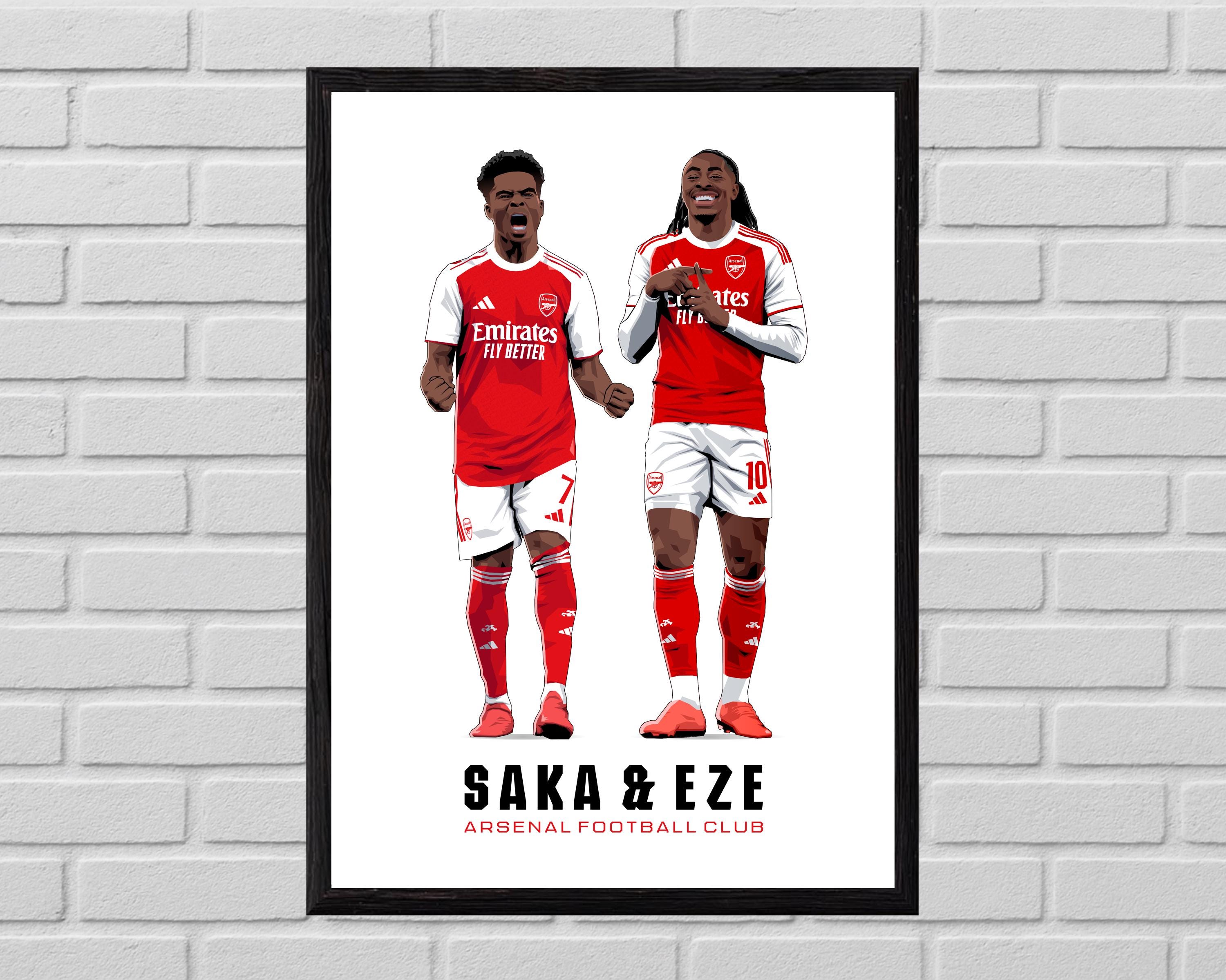Arsenal - Saka and Eze - A4/A3 Print - Etsy