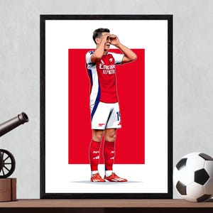 Arsenal - Leandro Trossard - A4/A3-afdruk