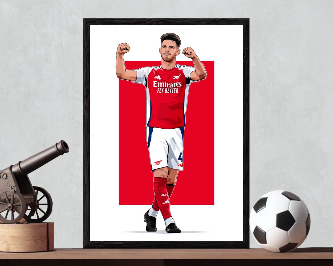 Arsenal - Declan Rice - A4/A3 Print - Etsy
