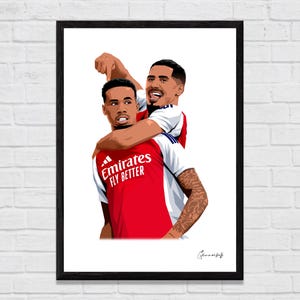 Arsenal - Gabriel & Saliba - A4/A3  Print
