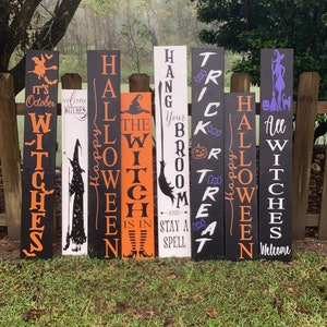 Reversible Fall-halloween Welcome Sign Fall and Thanksgiving - Etsy