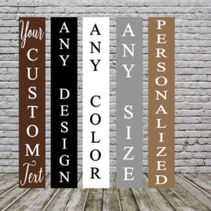 Cartel de bienvenida personalizado, cartel de bienvenida con nombre de familia, cartel de madera personalizado, regalo de inauguración de la casa, regalo personalizable, cartel de puerta delantera imagen 1