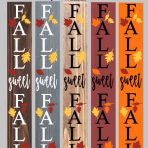 Hello Fall Wooden Porch Sign: Autumn Home Decor