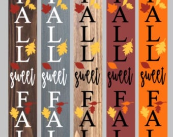 Hola letrero de porche de otoño, otoño dulce otoño, decoración de la casa de otoño, regalo para los amantes del otoño, decoración de la puerta de otoño, letrero de bienvenida para el porche delantero