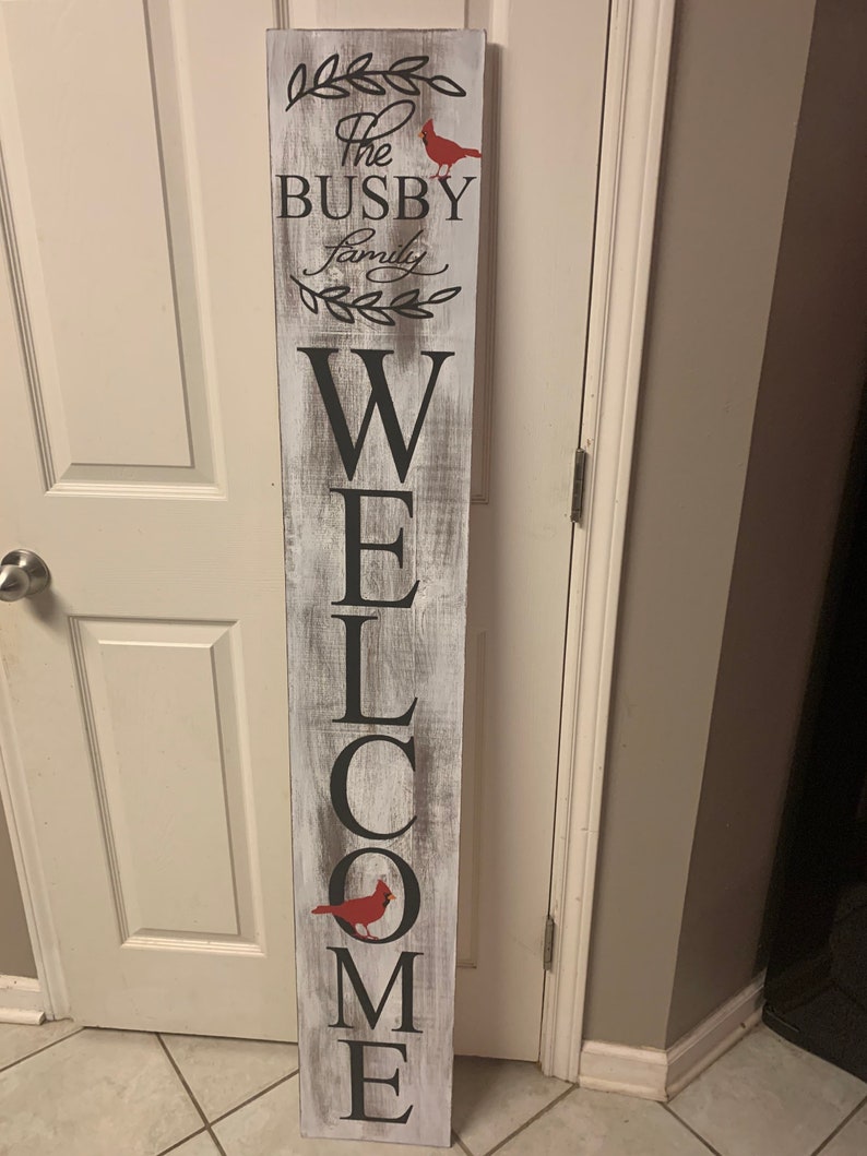 Cartel de bienvenida personalizado, cartel de bienvenida con nombre de familia, cartel de madera personalizado, regalo de inauguración de la casa, regalo personalizable, cartel de puerta delantera imagen 9
