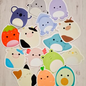 squishmallow stickers cute waterproof stickers for etsy