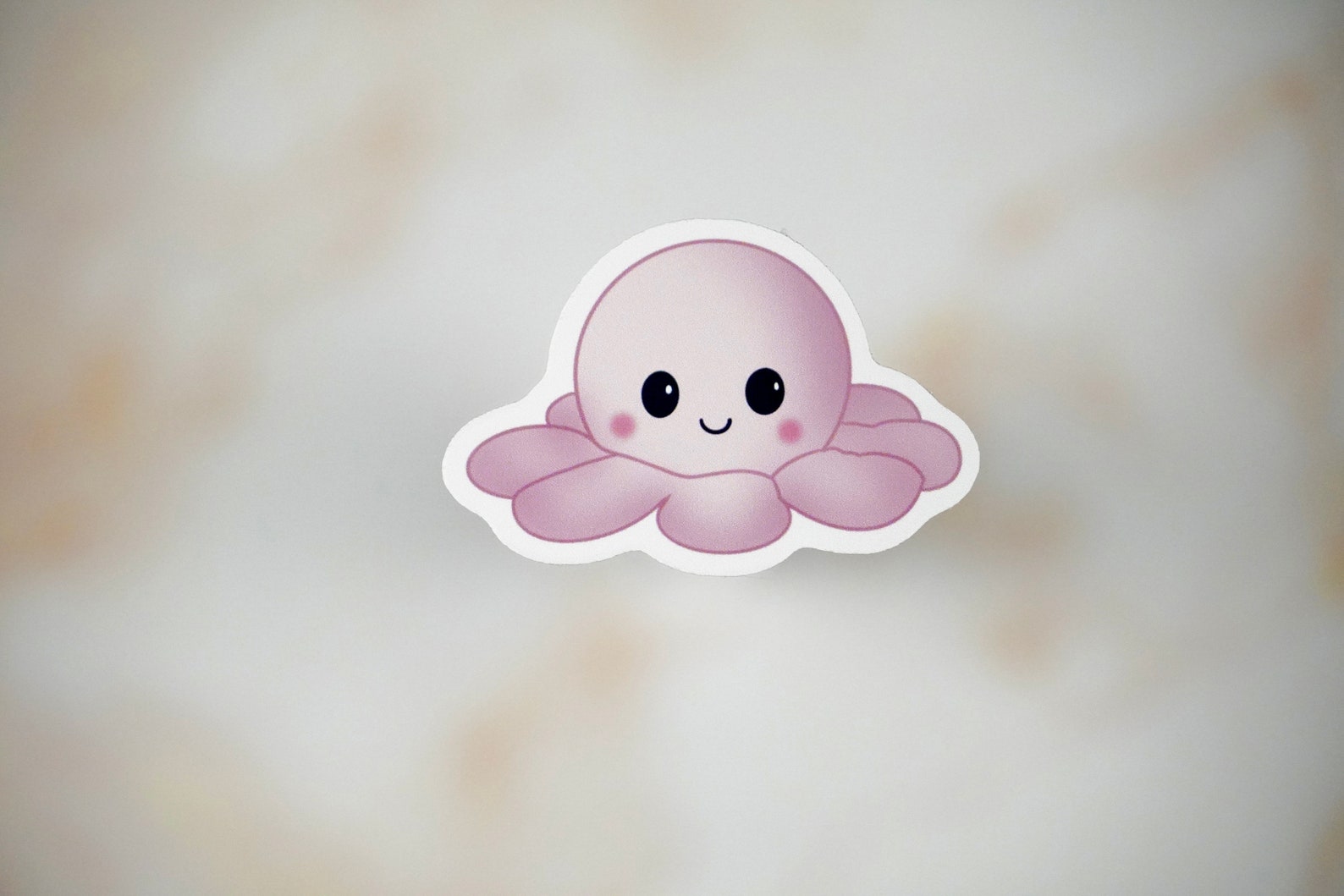 Happy Sad Octopus Sticker Reversible Octopus Sticker for | Etsy