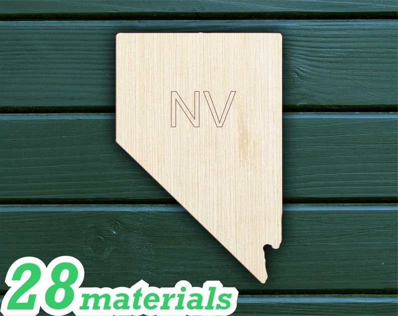  Nevada  State Map Blanks Laser Cut  Out  Unfinished Wood 
